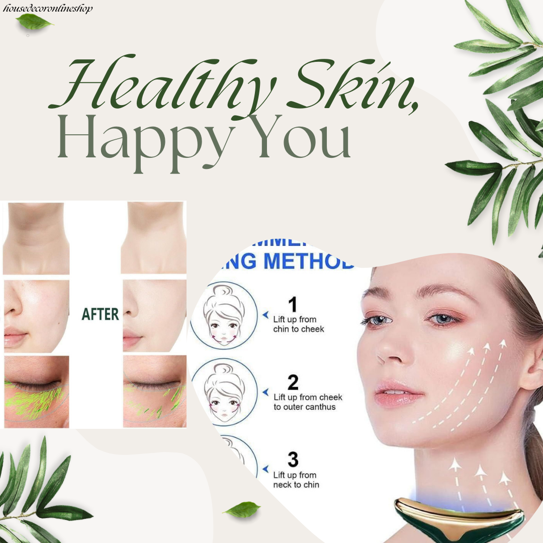 housedecoronlineshop 2 In 1 Anti Wrinkles  Facial Massager For Skin Care